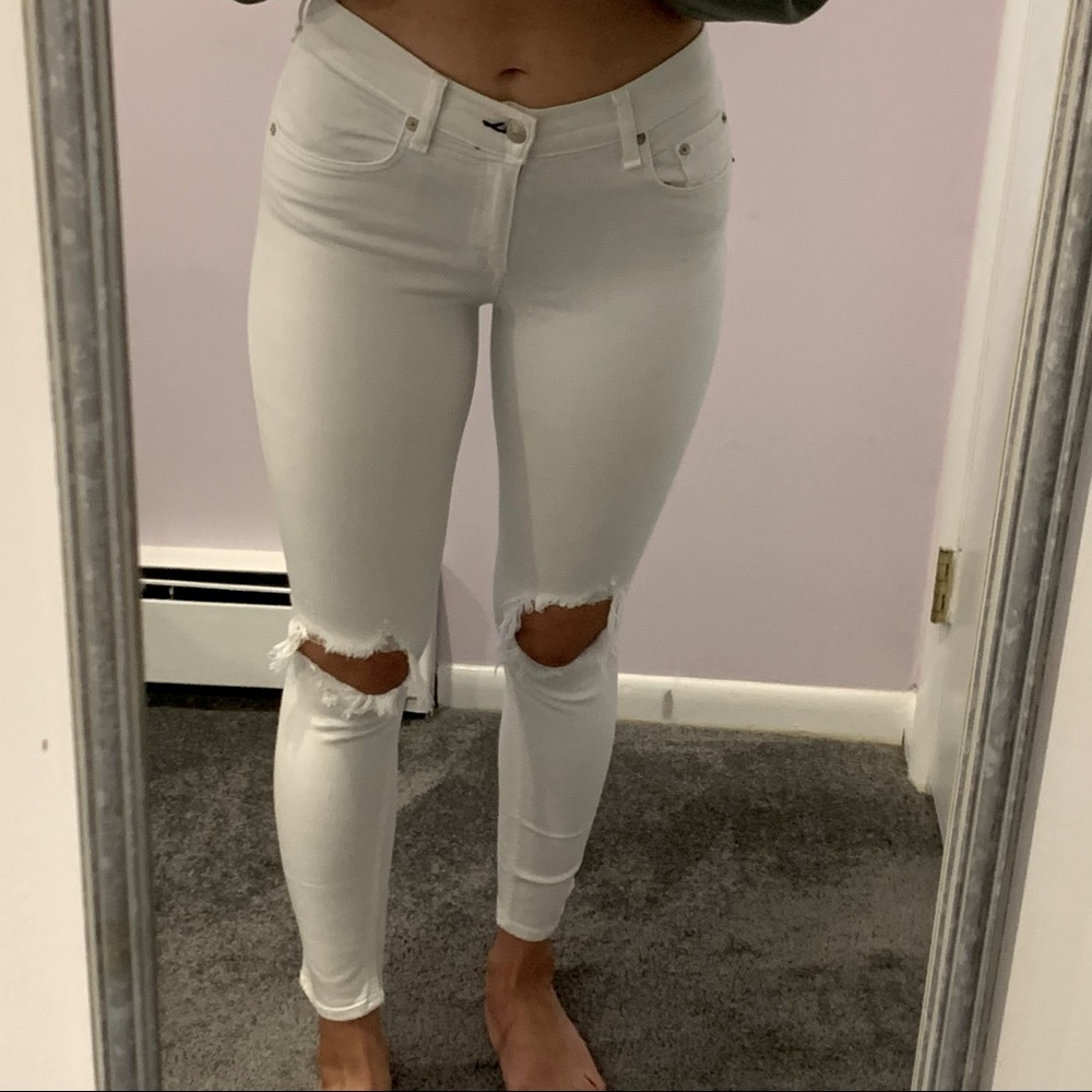 Rag & Bone White Skinny Jeans